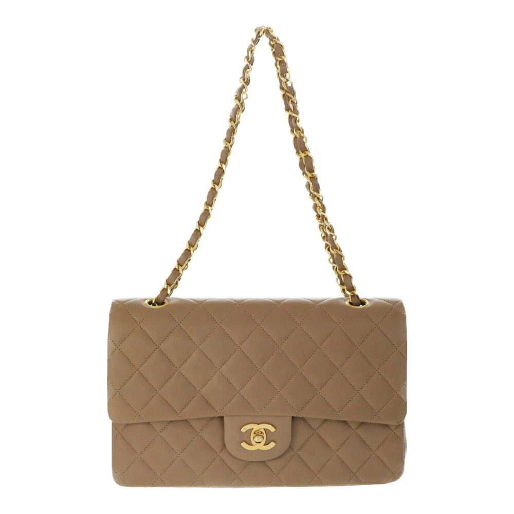CHANEL Matelasse Quilted Mini Classic Bag Mocha Color Brown